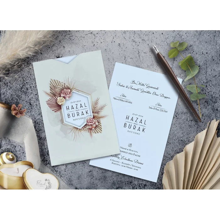 Elegance Yeni Ekonomik Davetiye 7038