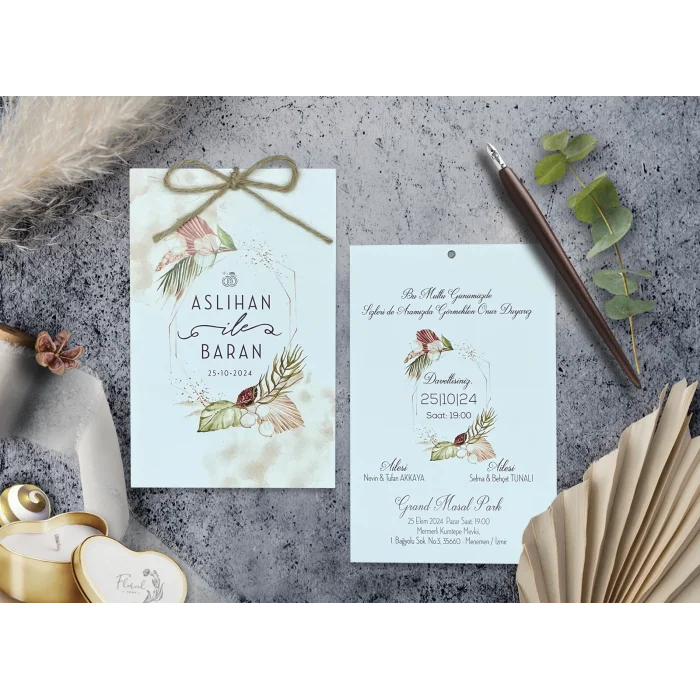 Elegance Yeni Ekonomik Davetiye 7040