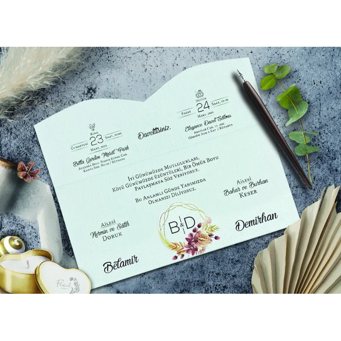 Elegance Yeni Ekonomik Davetiye 7049