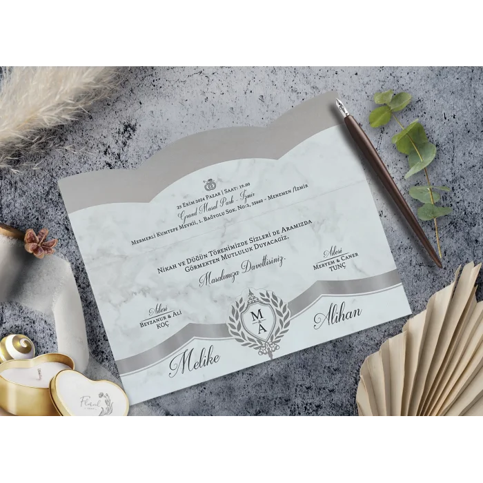 Elegance Yeni Ekonomik Davetiye 7050