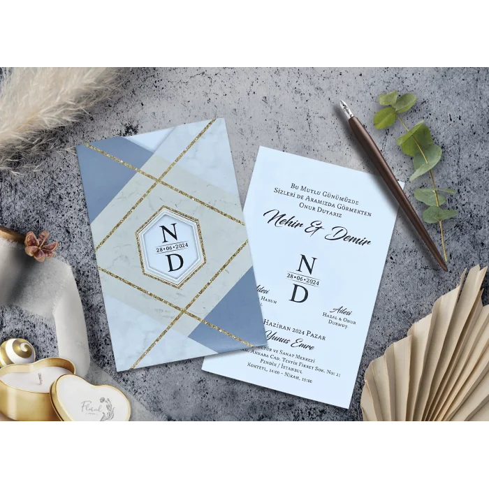 Elegance Yeni Ekonomik Davetiye 7053