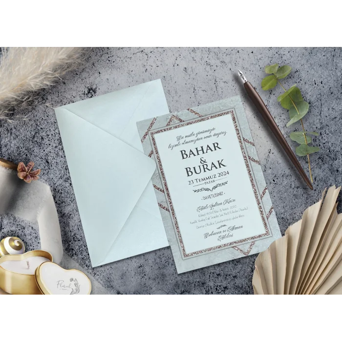 Elegance Yeni Ekonomik Davetiye 7056