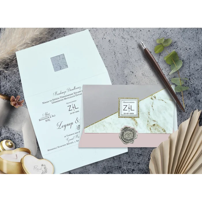 Elegance Yeni Ekonomik Davetiye 7058