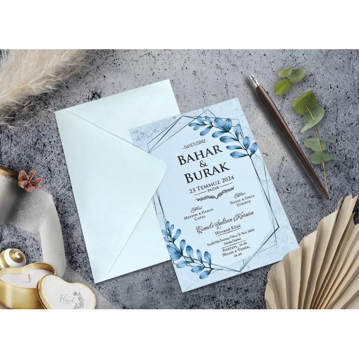 Elegance Yeni Ekonomik Davetiye 7060