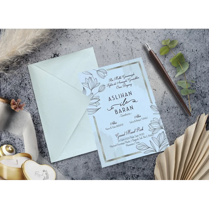 Elegance Yeni Ekonomik Davetiye 7063