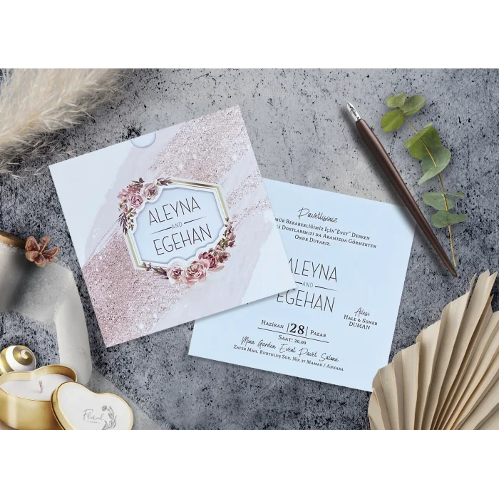 Elegance Yeni Ekonomik Davetiye 7065