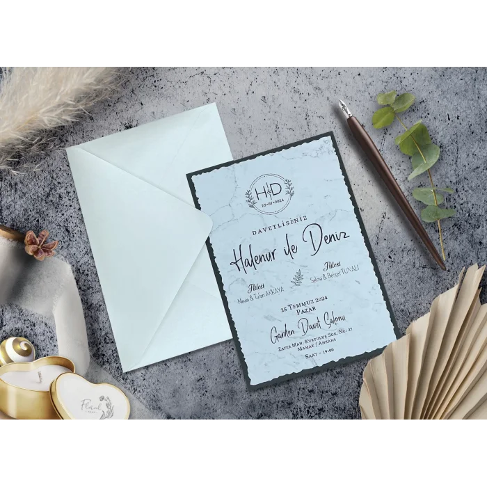 Elegance Yeni Ekonomik Davetiye 7076