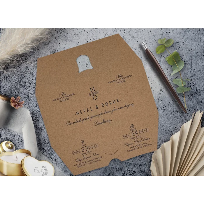 Elegance Yeni Ekonomik Davetiye 7077