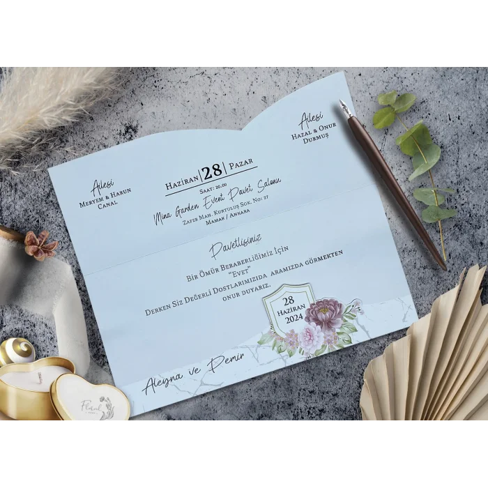 Elegance Yeni Ekonomik Davetiye 7090