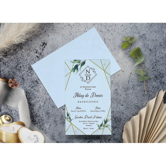 Elegance Yeni Ekonomik Davetiye 7094