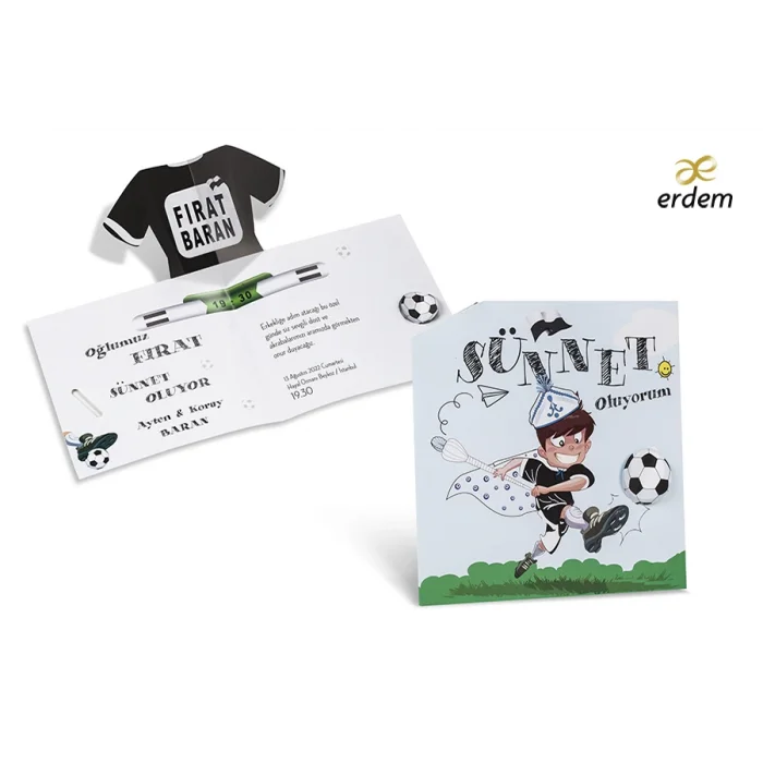 Erdem Sünnet Davetiyesi Beşiktaş Takımlı 80903