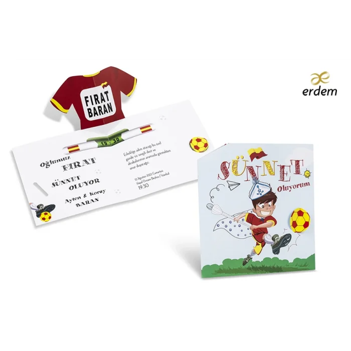 Erdem Sünnet Davetiyesi Galatasaray Takımlı 80905