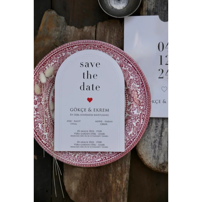 Oval Davetiye Zarfı Yaldız Baskı 2684 (500 ADET)