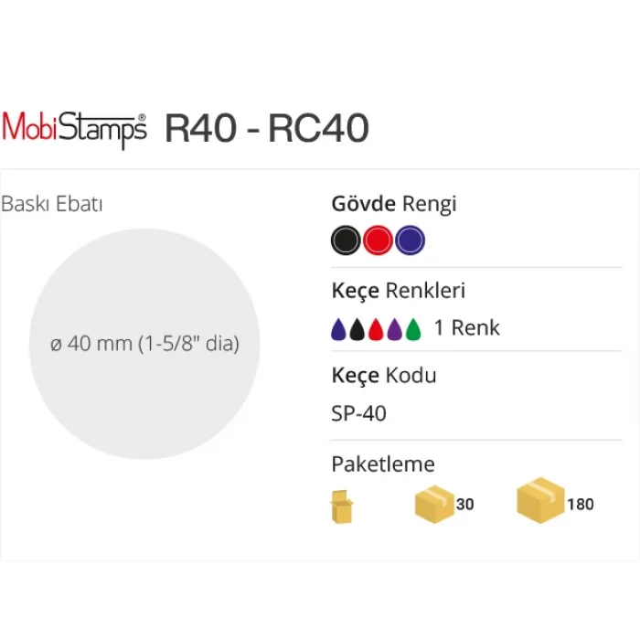 Tekirdağ sırdaş Yuvarlak R40 kaşe
