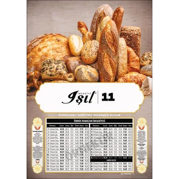 Karton İmsakiye Işıl-11