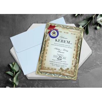 Egehan Sünnet Davetiyesi 1186