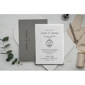 Ekonom Düğün Davetiyesi 9144
