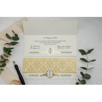 Ekonom Düğün Davetiyesi 9178