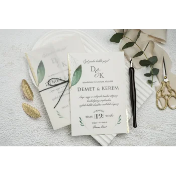 Ekonom Düğün Davetiyesi 9206