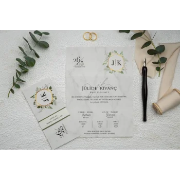 Ekonom Düğün Davetiyesi 9209