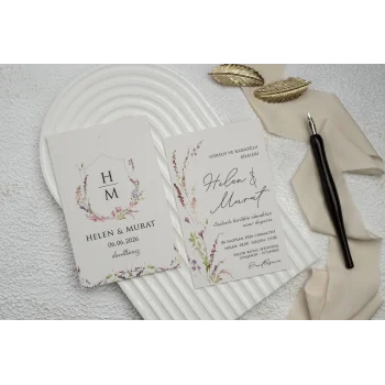 Ekonom Düğün Davetiyesi 9268