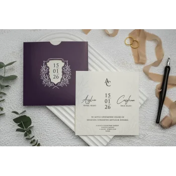 Ekonom Düğün Davetiyesi 9284