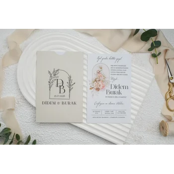 Ekonom Düğün Davetiyesi 9298