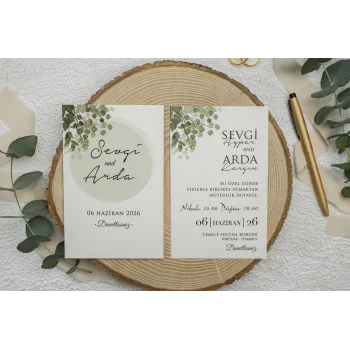 Ekonom Düğün Davetiyesi 9302