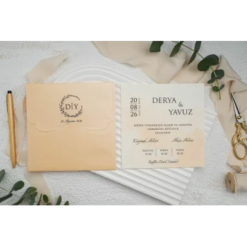 Ekonom Düğün Davetiyesi 9306