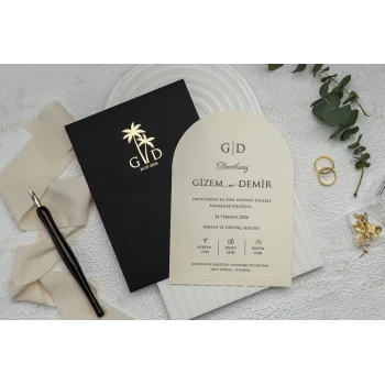 Ekonom Düğün Davetiyesi 9309