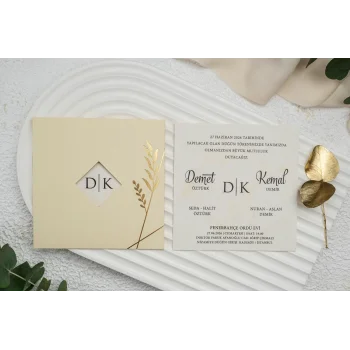 Ekonom Düğün Davetiyesi 9313