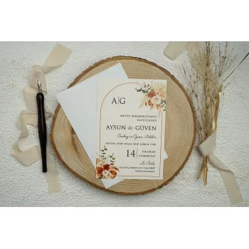 Ekonom Düğün Davetiyesi 9338