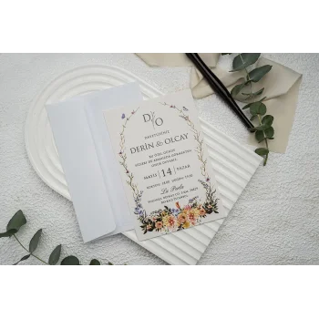 Ekonom Düğün Davetiyesi 9342