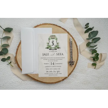 Ekonom Düğün Davetiyesi 9343