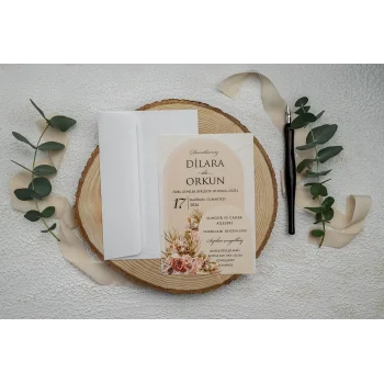 Ekonom Düğün Davetiyesi 9345