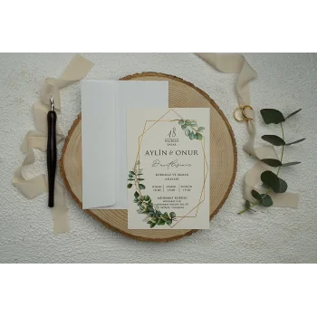 Ekonom Düğün Davetiyesi 9346