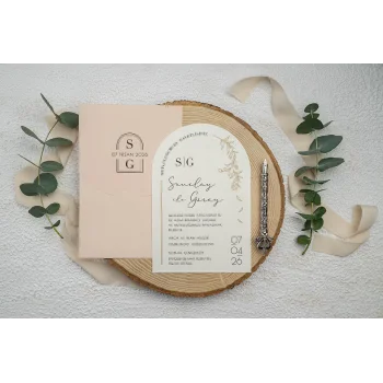 Ekonom Düğün Davetiyesi 9356