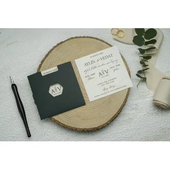 Ekonom Düğün Davetiyesi 9358