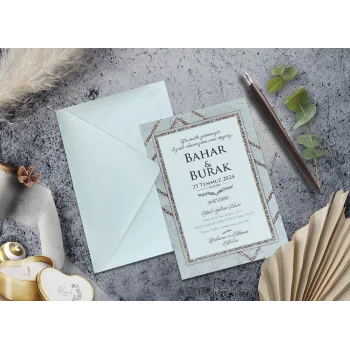 Elegance Yeni Ekonomik Davetiye 7056