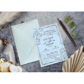 Elegance Yeni Ekonomik Davetiye 7063