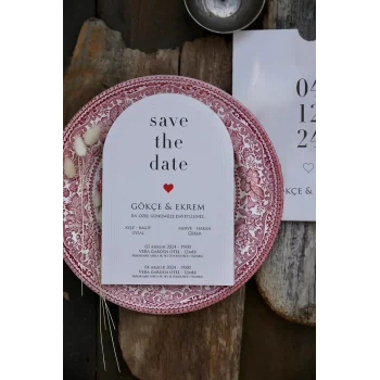 Oval Davetiye Zarfı Yaldız Baskı 2684 (500 ADET)