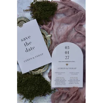 Oval Davetiye Zarfı Yaldız Baskı 2869 (500 ADET)