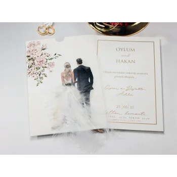 Tekirdağ Armoni Kuş Tüylü Davetiye 2403