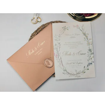 Tekirdağ Armoni Davetiye Mühürlü 2404