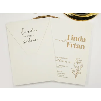 Tekirdağ Armoni Davetiye Kağıt Mühürlü 2416