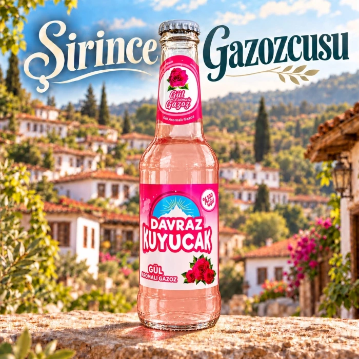 Davraz Gazoz Kuyucak Gül 250 ml – 24 Adet
