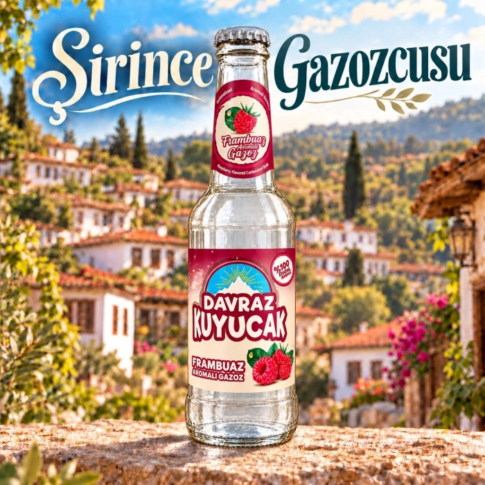 Davraz Kuyucak Gazoz Frambuaz 250 ml – 24 Adet