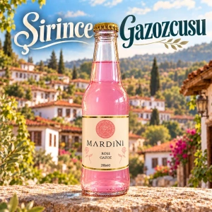 Berdan Mardini Gazoz Gül 200 ml – 24 Adet