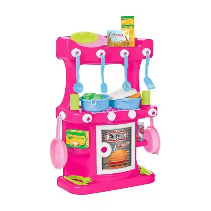 03 335 Hamarat Ayaklı Mutfak Seti Pembe -NessiWorld Oyuncak