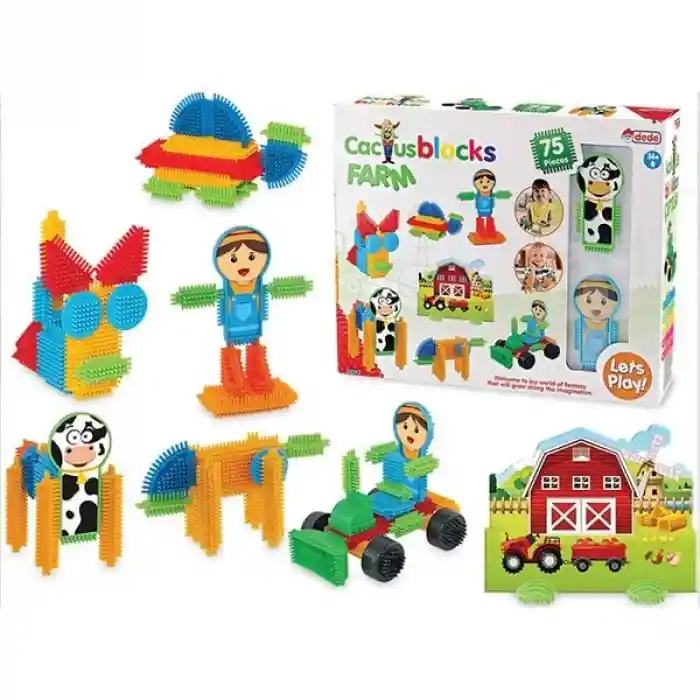 03312 Kaktüs Blokları Çiftlik 75 Parça